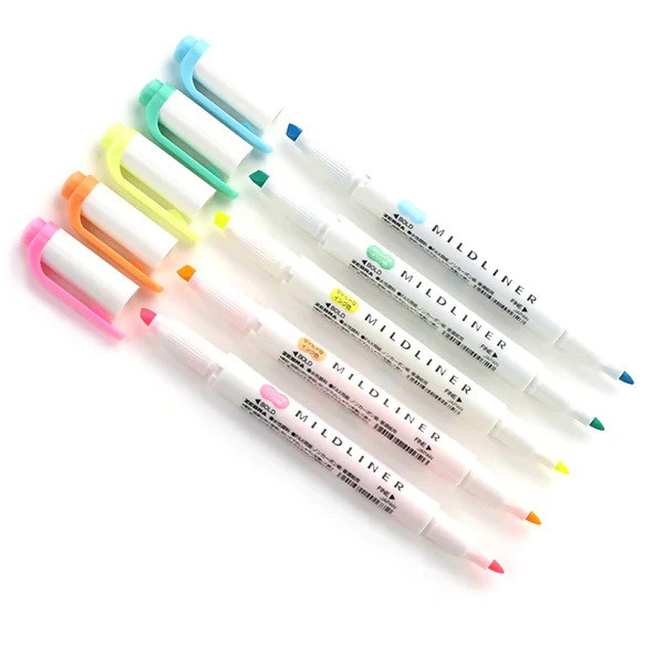 ماژیک علامت گذار زبرا مدل MILDLINER مجموعه 4 عددی