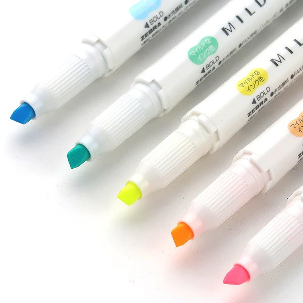 ماژیک علامت گذار زبرا مدل MILDLINER مجموعه 4 عددی