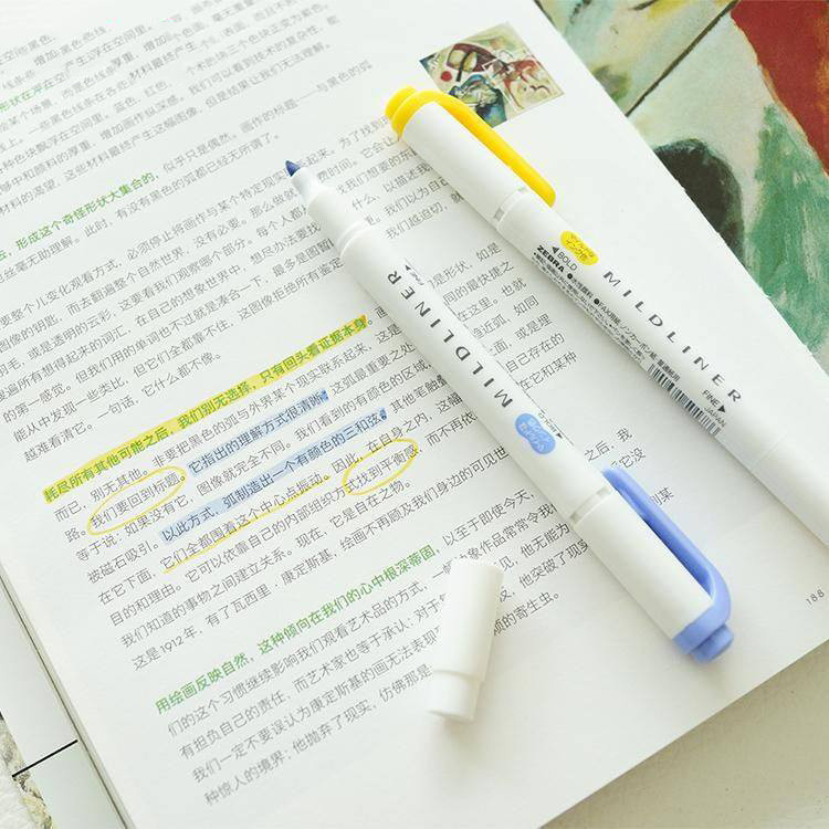 ماژیک علامت گذار زبرا مدل MILDLINER مجموعه 4 عددی