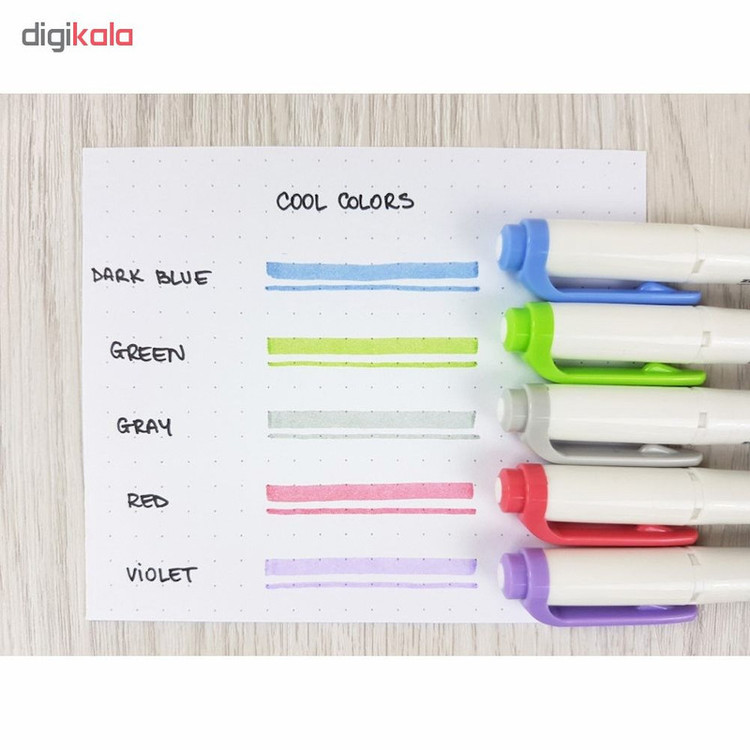 ماژیک علامت گذار زبرا مدل MILDLINER مجموعه 4 عددی