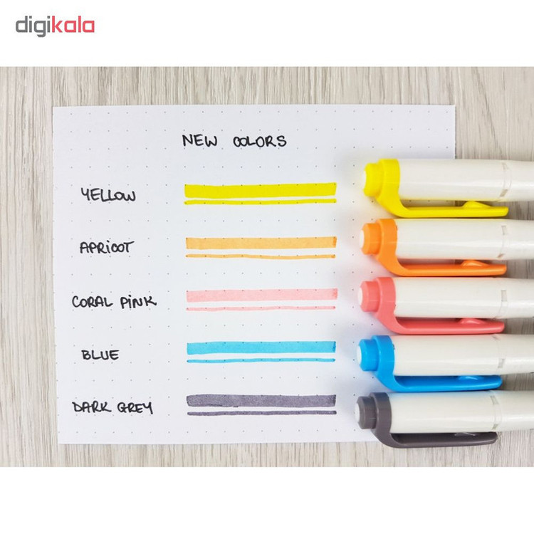 ماژیک علامت گذار زبرا مدل MILDLINER مجموعه 4 عددی