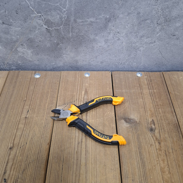 انبر دست و انبر سیم چین و انبر دم باریک تات ناد مدل CR_V مجموعه 3 عددی