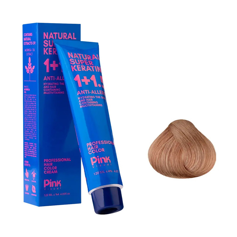 رنگ مو پینک ویژوآل شماره 6.7 حجم 120 میلی‌لیتر رنگ بلوند شکلاتی