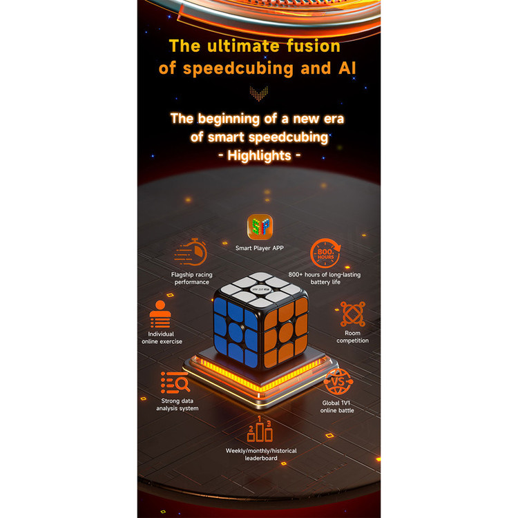 مکعب روبیک چی ای مدل هوشمند بلوتوثی SC-S کای وای 3×3 QY Smart Cube Standard