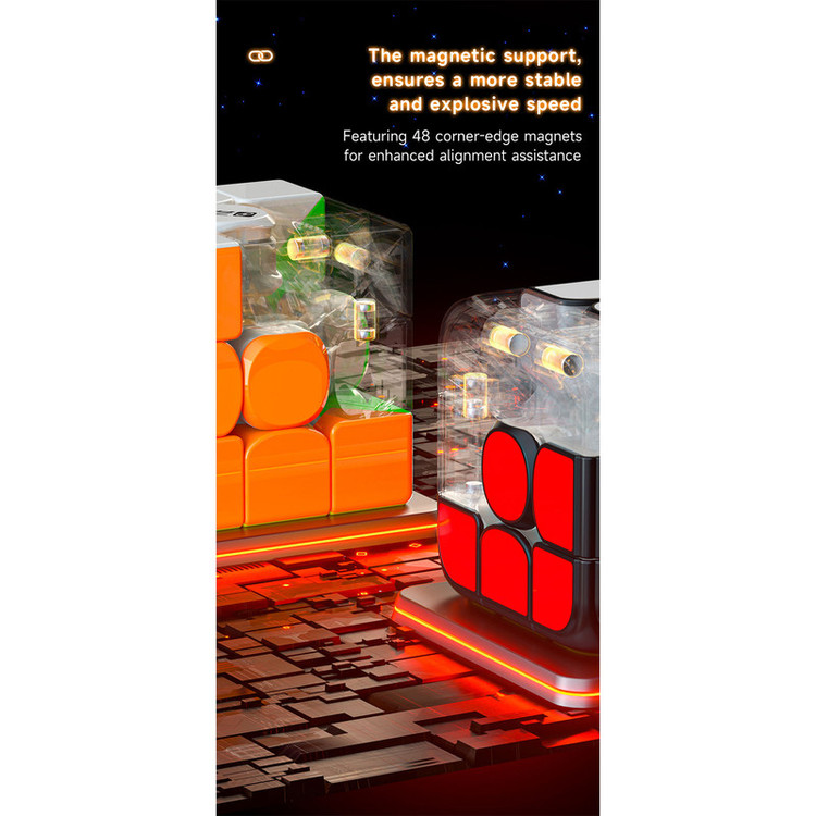 مکعب روبیک چی ای مدل هوشمند بلوتوثی SC-S کای وای 3×3 QY Smart Cube Standard