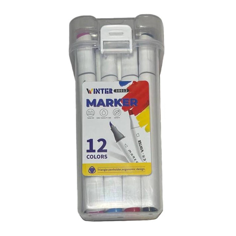 ماژیک رنگ آمیزی  وینتر مدل iu-4857 بسته 12 عددی