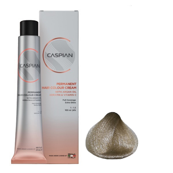 رنگ مو کاسپین مدل CA شماره 12.01 حجم 100میلی لیتر رنگ بلوند خیلی روشن