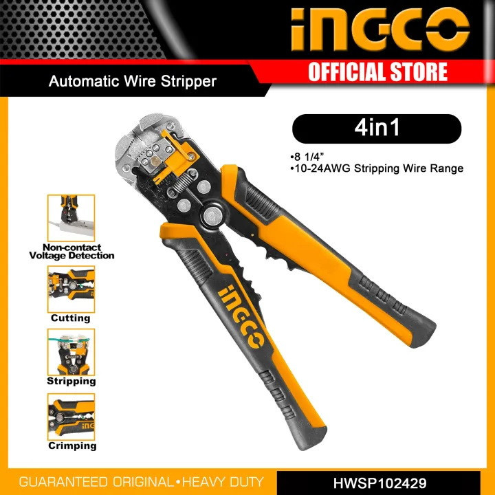 انبر سیم لخت کن اینکو مدل HWSP-102418 سایز 1/4-8 اینچ