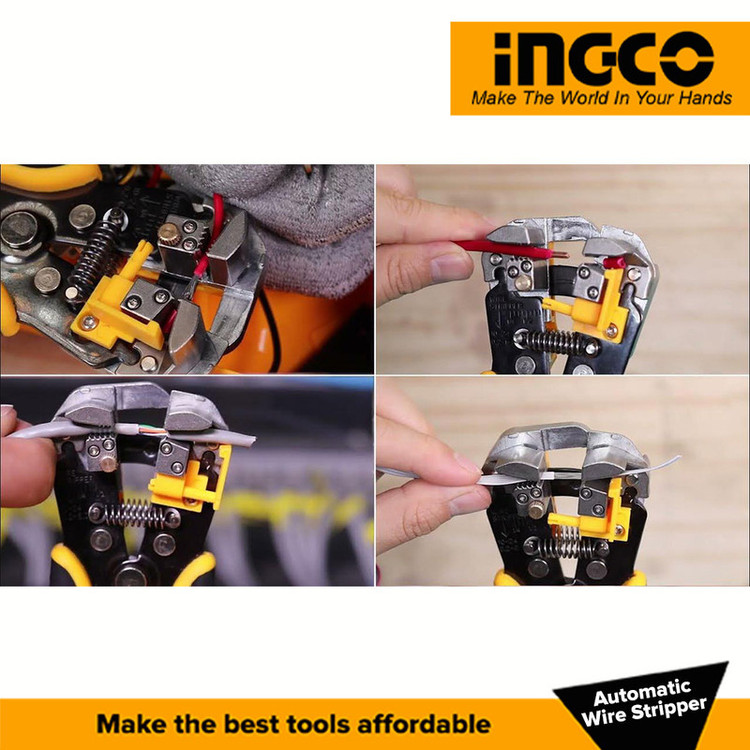 انبر سیم لخت کن اینکو مدل HWSP-102418 سایز 1/4-8 اینچ