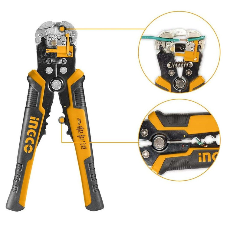 انبر سیم لخت کن اینکو مدل HWSP-102418 سایز 1/4-8 اینچ