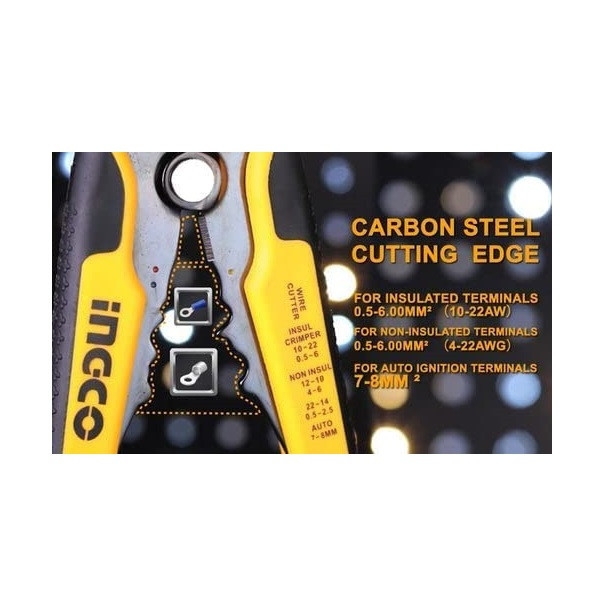 انبر سیم لخت کن اینکو مدل HWSP-102418 سایز 1/4-8 اینچ