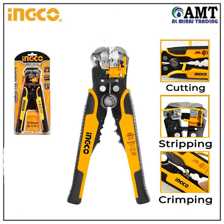 انبر سیم لخت کن اینکو مدل HWSP-102418 سایز 1/4-8 اینچ