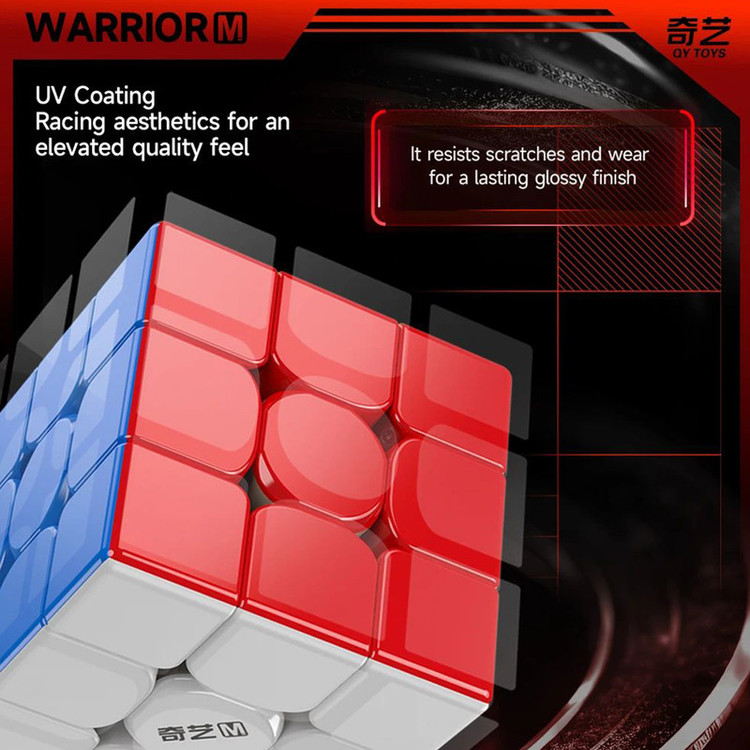 مکعب روبیک چی ای مدل وریور مگنت یو وی کای وای 3×3 QY Warrior M UV Coating