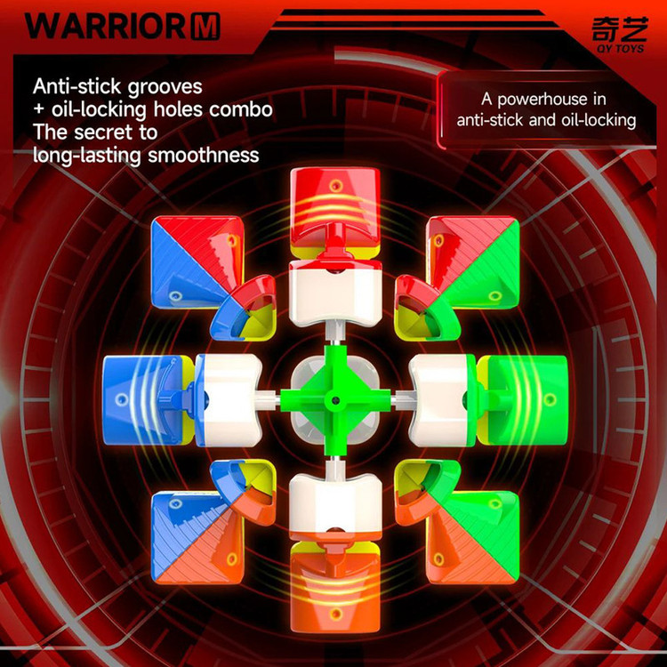 مکعب روبیک چی ای مدل وریور مگنت یو وی کای وای 3×3 QY Warrior M UV Coating