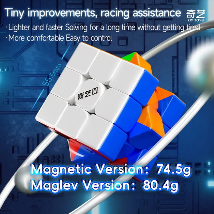 مکعب روبیک چی ای مدل ام پرو مگنت مگلو کای وای 3×3 QY M Pro Magnetic Maglev
