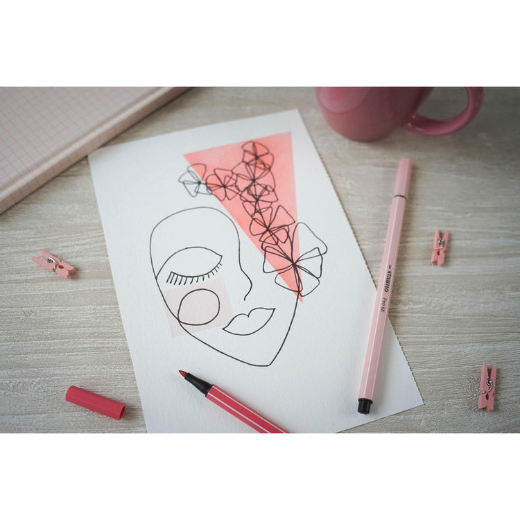 ماژیک رنگ آمیزی 10 رنگ استابیلو مدل pen 68
