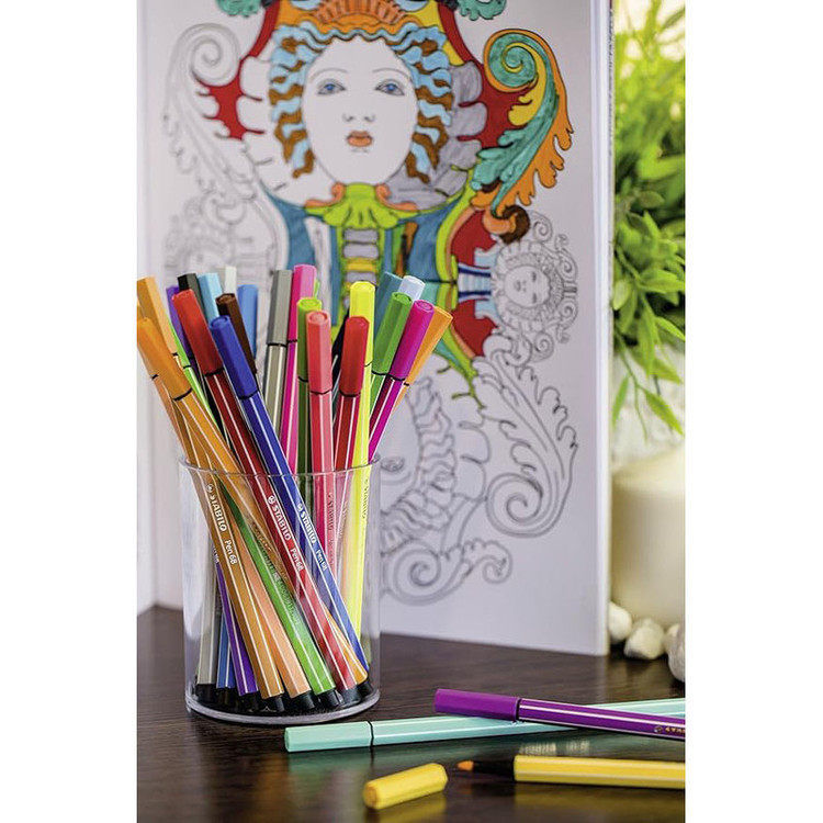 ماژیک رنگ آمیزی 10 رنگ استابیلو مدل pen 68