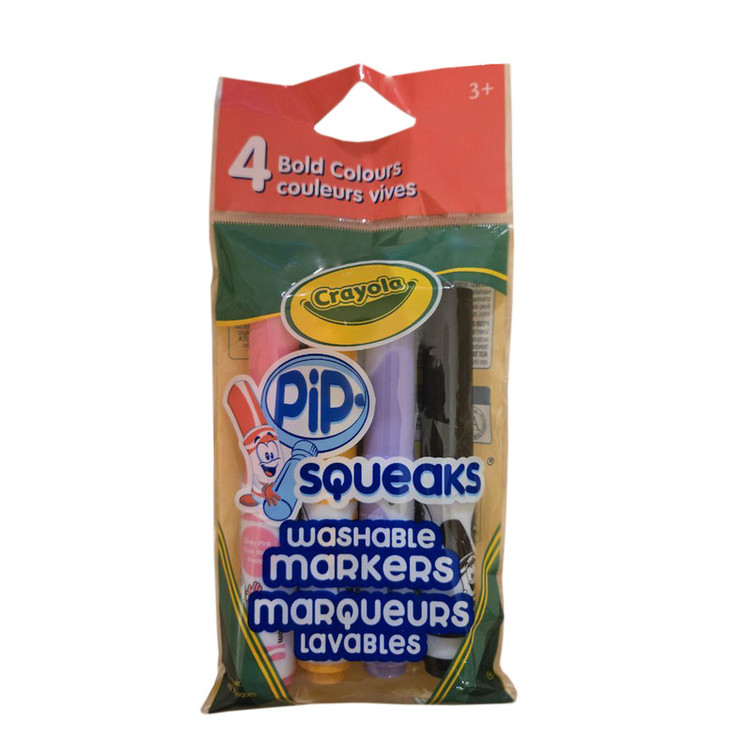 ماژیک رنگ آمیزی 4 رنگ کرایولا مدل squeak
