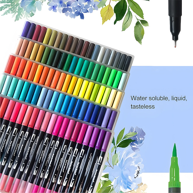 ماژیک رنگ آمیزی مدل براشینگ حرفه ای کد 532 بسته 120 عددی