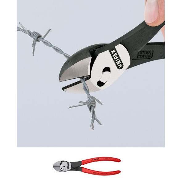 انبر سیم چین کنیپکس مدل TwinForce 7371180 سایز 7 اینچ