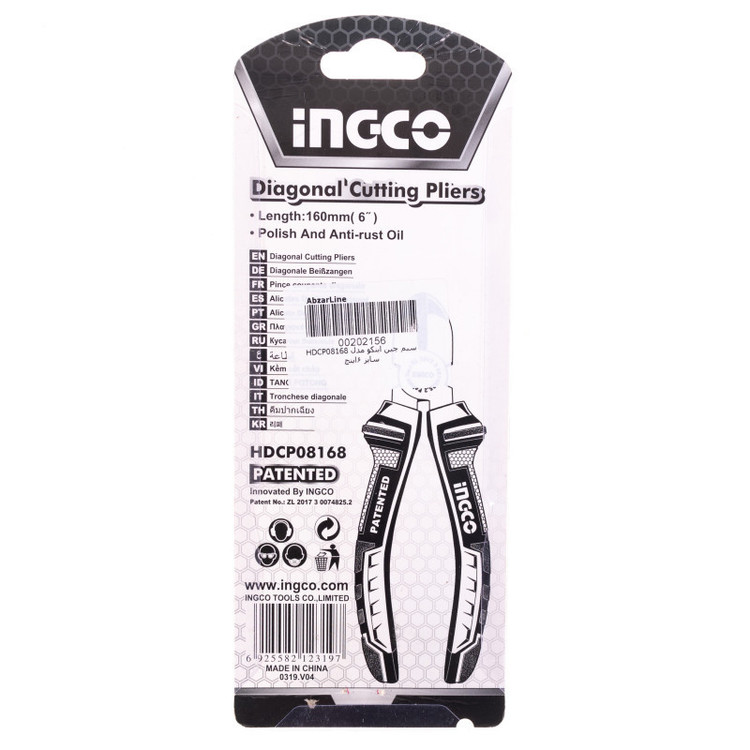 انبر سیم چین اینکو مدل HD-CP-08168 سایز 6 اینچ