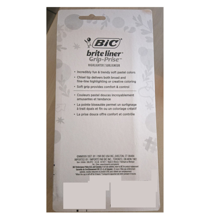 ماژیک چند منظوره بیک مدل brite inner کد 5124 بسته 4 عددی