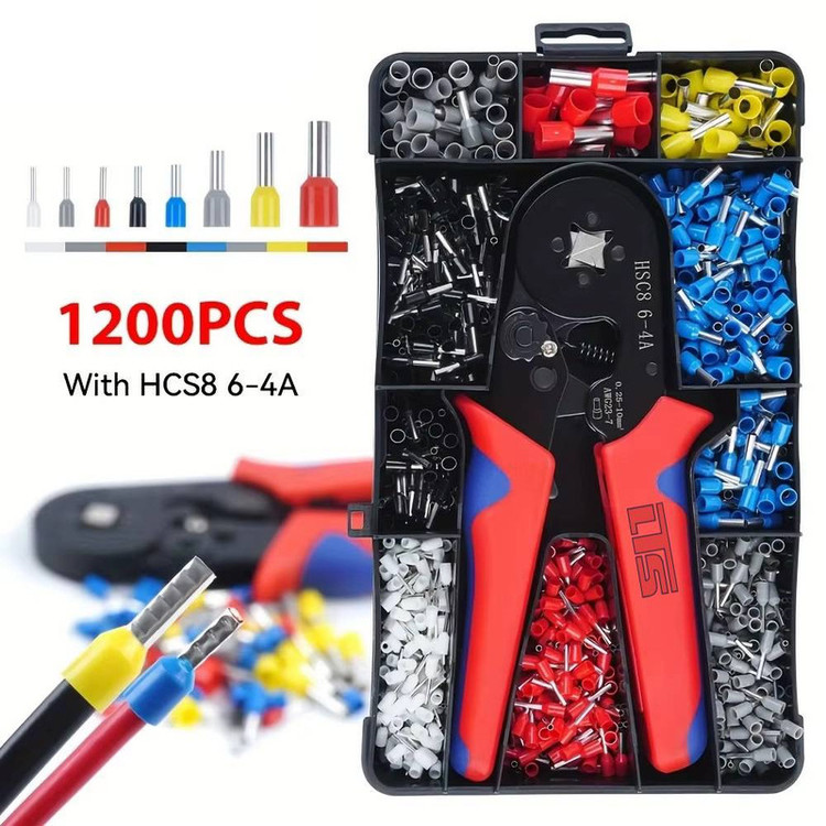 انبر پرس وایرشو ال.تی.اس مدل HSC8 6-4 به همراه 1200 عدد وایرشو