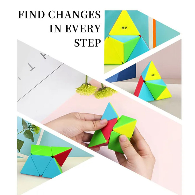مکعب روبیک چی ای مدل هرم کای وای 2×QY Pyraminx 2