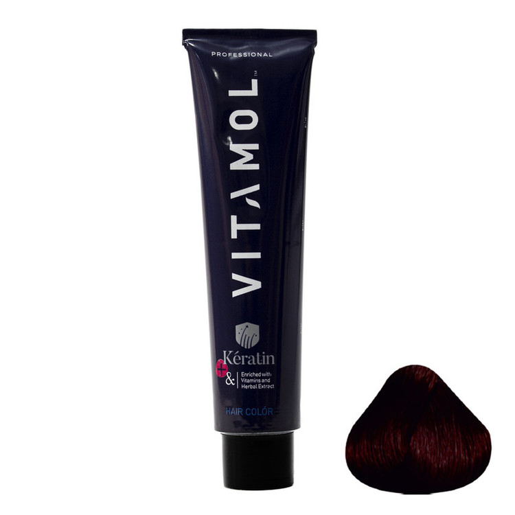 کیت رنگ مو ویتامول سری violet شماره 3.20 حجم 120 میلی لیتر رنگ شرابی