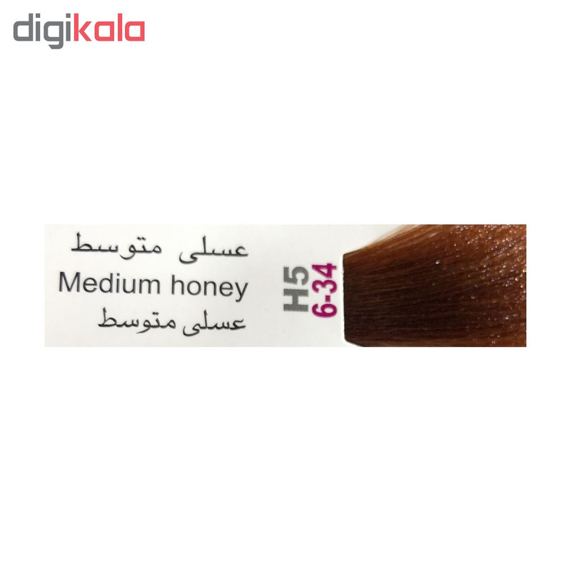 رنگ مو پادینا شماره H5-6-34 حجم 100 میلی لیتر رنگ عسلی متوسط