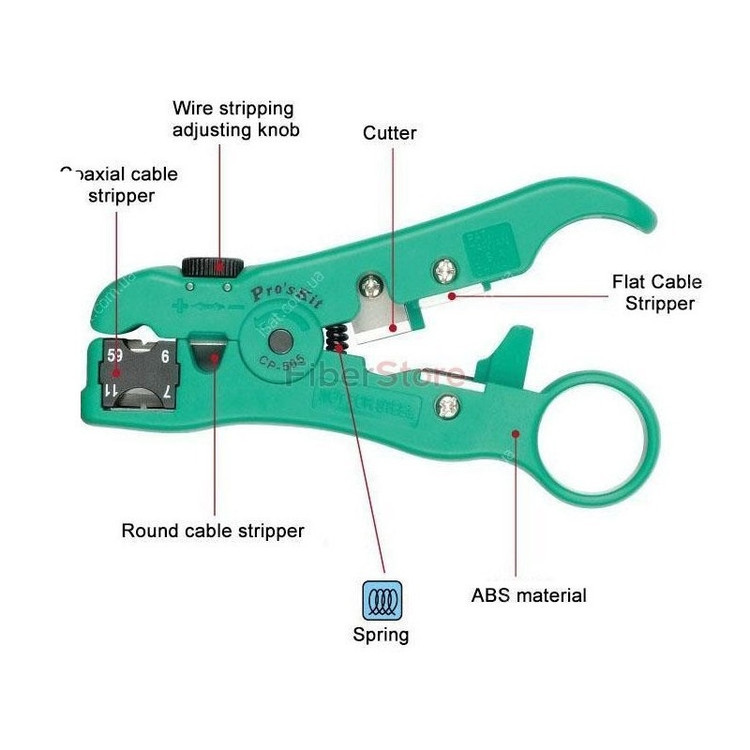انبر سیم چین و سیم لخت کن پروسکیت مدل CP-505 سایز 6 اینچ