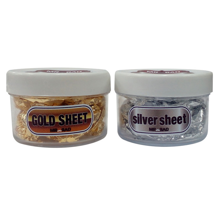 ورق طلا و نقره مستر راد طرح Royal Resin کد 2024 بسته 2 عددی