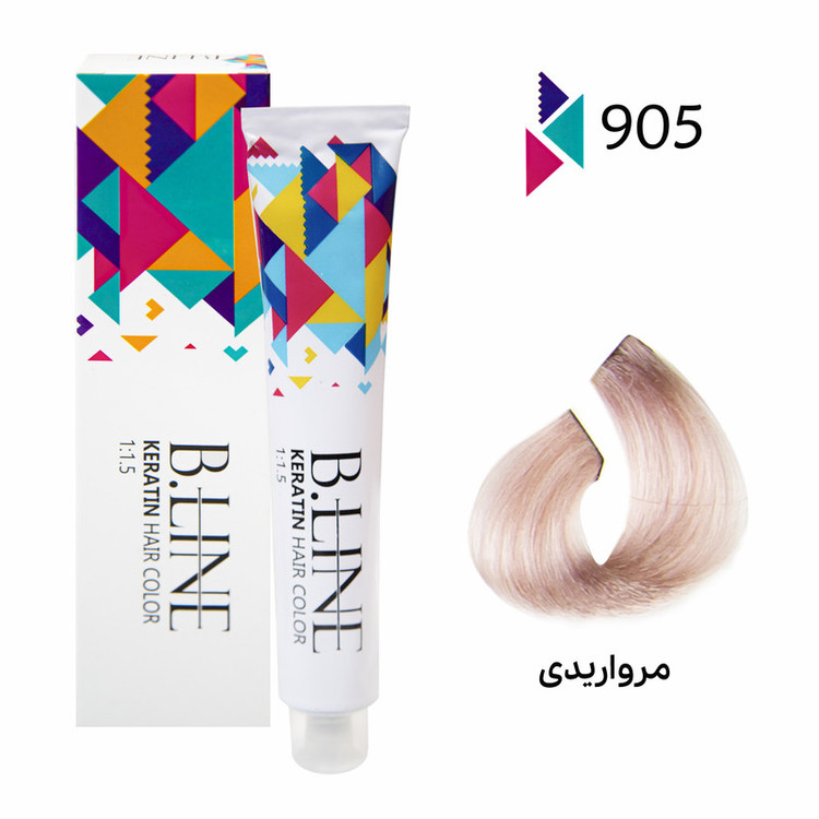 رنگ مو بی لاین شماره 905 حجم 100 میلی لیتر رنگ مرواریدی