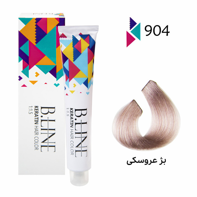 رنگ مو بی لاین شماره 904 حجم 100 میلی لیتر رنگ بژ عروسکی