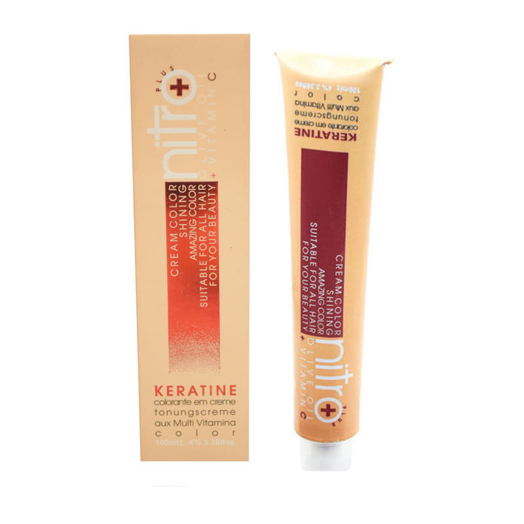 رنگ مو نیترو پلاس سری Keratine شماره 7.54 حجم 100 میلی لیتر رنگ عسلی متوسط