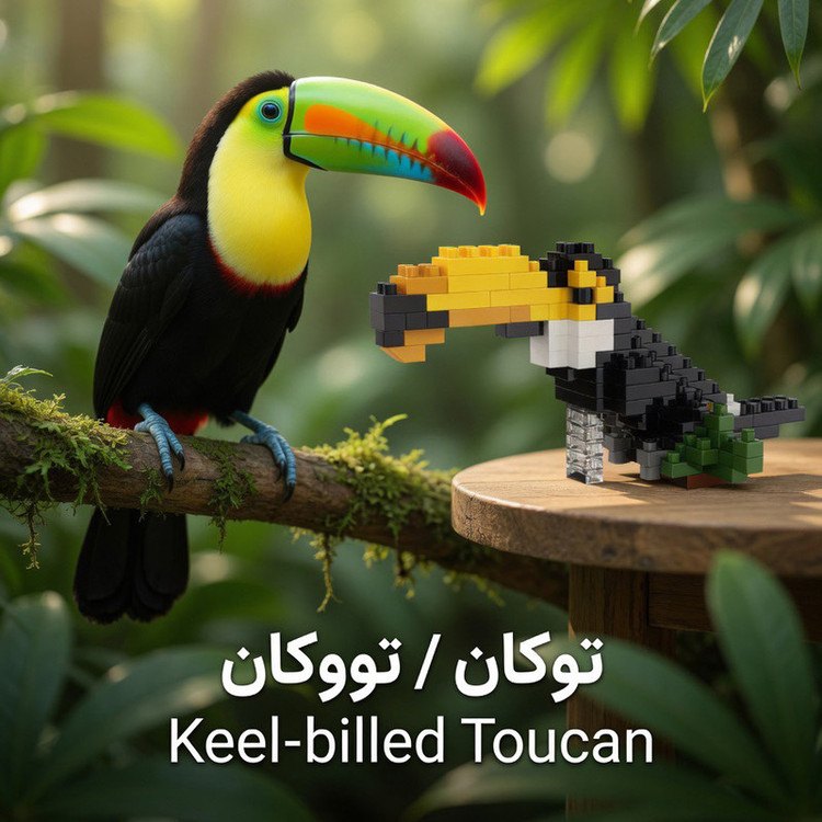 ساختنی 108 تکه مدل توکان برزیلی کد 62163
