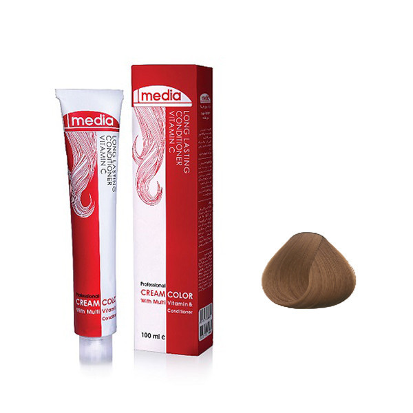 رنگ مو مدیا شماره 6.65 حجم 100 میلی لیتر میلیلیتر رنگ بلوند، فندقی