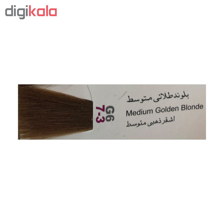 رنگ مو پادینا شماره G6-7-3 حجم 100 میلی لیتر رنگ بلوند طلایی متوسط
