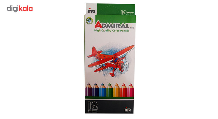 مداد رنگی 12 رنگ مدل ADMIRAL 761C