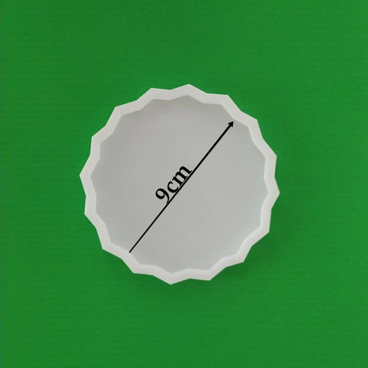 قالب رزین مدل زیرلیوانی طرح خورشید