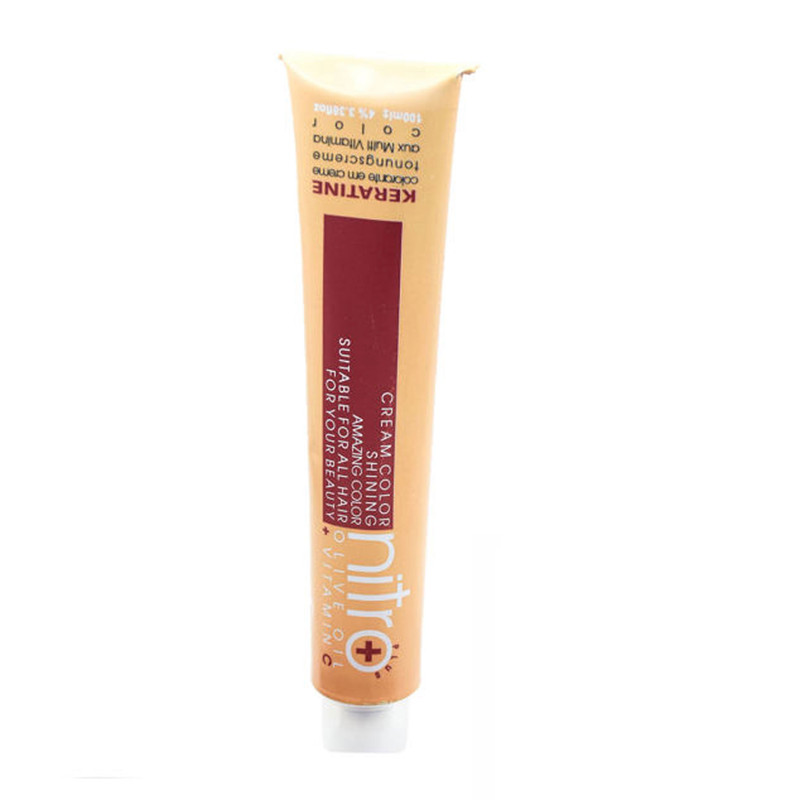 رنگ مو نیترو سری Keratine شماره 4.65حجم 100 میلی لیتر رنگ قهوه ای تنباکویی متوسط