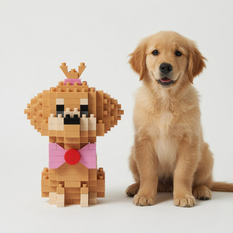 ساختنی 199 تکه بالودی مدل Golden Retrieve کد 182488