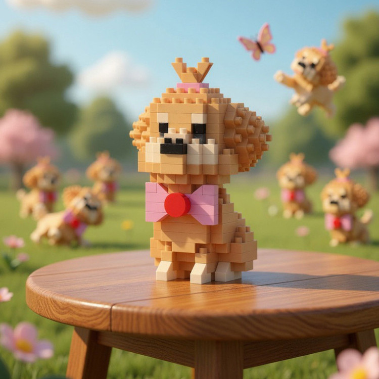 ساختنی 199 تکه بالودی مدل Golden Retrieve کد 182488