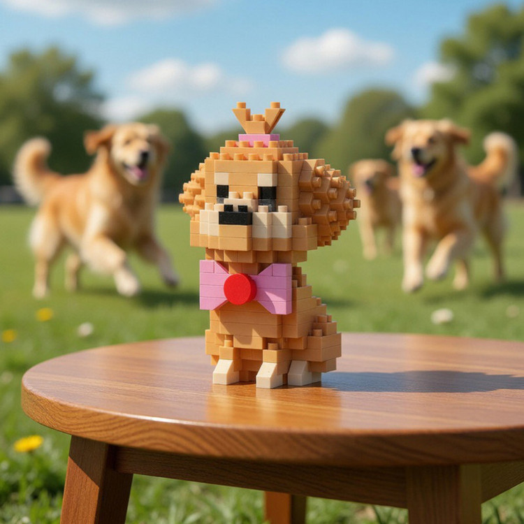 ساختنی 199 تکه بالودی مدل Golden Retrieve کد 182488