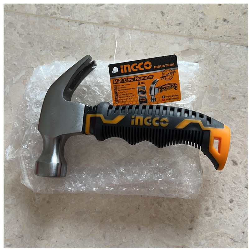 چکش اینکو مدل HMCH-80808D میخ کش دسته کوتاه وزن 340 گرم