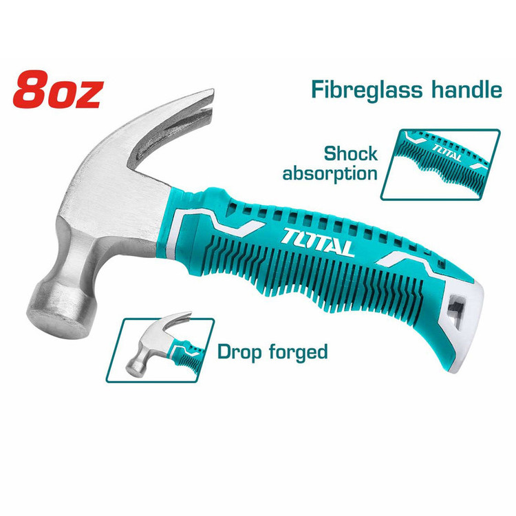 چکش میخ کش توتال مدل THCH61008D با وزن 220 گرم
