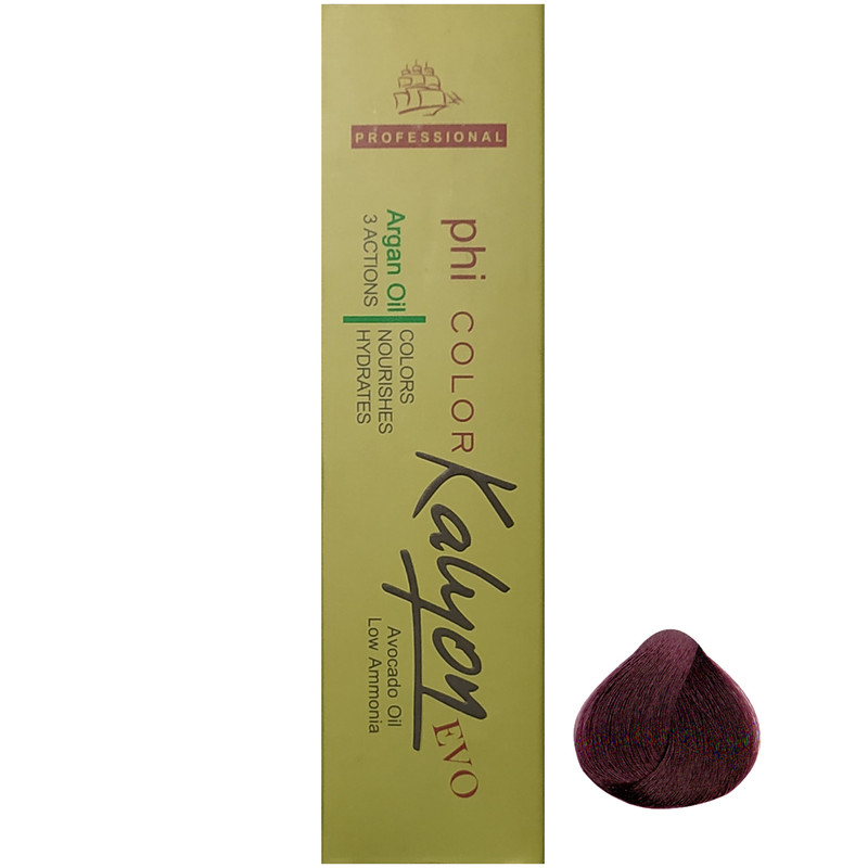 رنگ مو کالیون سری Violet شماره V5 حجم 125 میلی لیتر رنگ شرابی متوسط