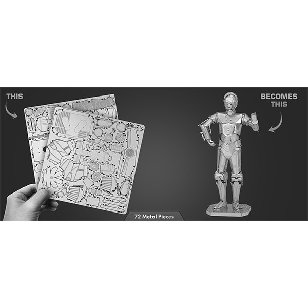ساختنی 72 تکه مدل C-3PO