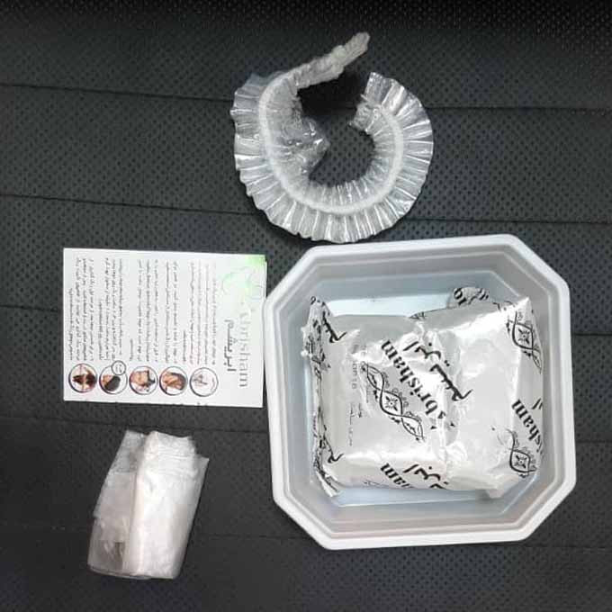 پودر رنگ مو ابریشم مدل co103 وزن 130 گرم رنگ زیتونی