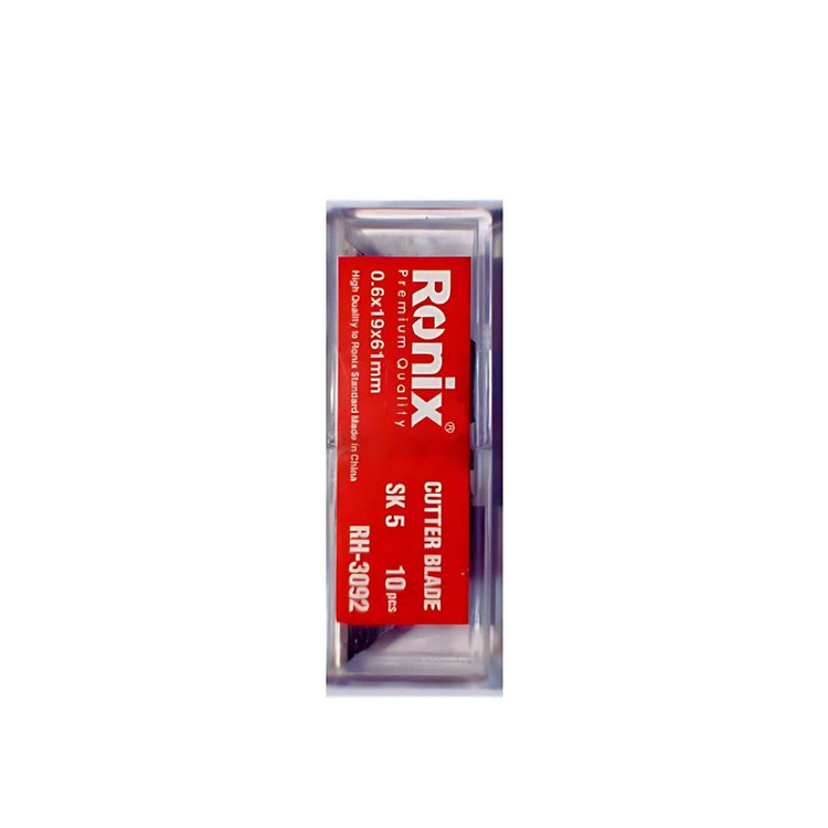 تیغ کاتر ذوزنقه ای رونیکس مدل RH-3092 مجموعه 10 عددی